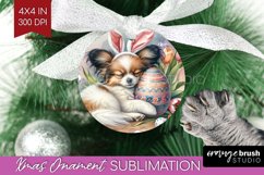 Easter Dog Ornament PNG - Cute Puppy PNG Sublimation Product Image 1
