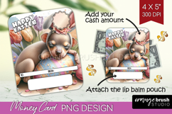 Easter Money Card PNG - Easter Dog Money Card Holder Product Image 1