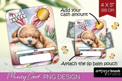 Easter Money Card PNG - Easter Dog Money Card Holder Product Image 1