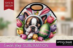 Easter Dog Lunch Bag - Cute Puppy Lunch Bug PNG Sublimation Product Image 1