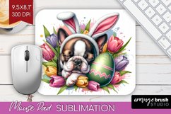 Easter Dog Mouse Pad Sublimation - Cute Puppy Mousepad PNG Product Image 1
