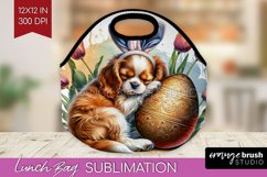 Easter Dog Lunch Bag - Cute Puppy Lunch Bug PNG Sublimation Product Image 1