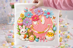 Smiley Face Easter PNG, Bunny Easter PNG, Easter Egg PNG Product Image 2