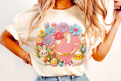 Smiley Face Easter PNG, Bunny Easter PNG, Easter Egg PNG Product Image 4