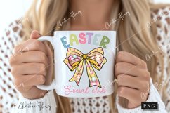 Easter Social Club Coquette Bow PNG, Easter PNG Product Image 2