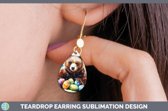 GorgeousEaster Splash Teardrop Earrings design.