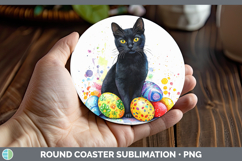GorgeousEaster Splash Round Coaster design.