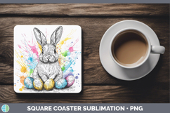 GorgeousEaster Splash Square Coaster design.