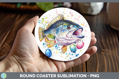 GorgeousEaster Splash Round Coaster design.