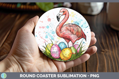 GorgeousEaster Splash Round Coaster design.