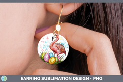 GorgeousEaster Splash Round Earrings design.