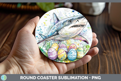 GorgeousEaster Splash Round Coaster design.