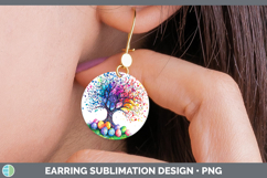 GorgeousEaster Splash Round Earrings design.