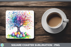 GorgeousEaster Splash Square Coaster design.