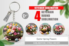 Keychain Easter Spring Flowers Product Image 1