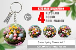 Keychain Easter Spring Flowers Product Image 1