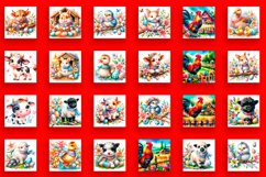 Animal easter square coaster sublimation bundle Product Image 2