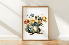 Whimsical Easter Squirrel Clipart Product Image 2