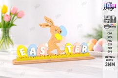Easter Bunny Shelf Sitter Laser Cut | Layered Easter Stand Product Image 1