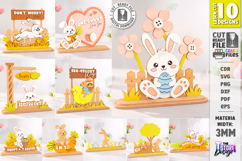 Easter Bunny Shelf Sitter Laser Cut Bundle | Layered Easter Product Image 1