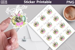Easter Bunny Sticker | Happy Easter Sticker Printable Product Image 1