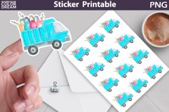 Truck Easter Sticker | Easter Sticker Printable Product Image 1