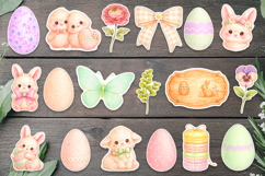 Easter Stickers Bundle | Cute Bunny, Chick &amp; Pastel Eggs Product Image 3