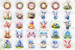 Easter sticker design bundle, print and cut stickers Product Image 2