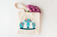 Easter Stickers with bunnies|PNG file. Product Image 4