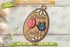 Easter Stud Earrings Laser Cut | Accessories | Happy Easter Product Image 1