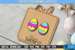 Easter Stud Earrings | Spring Design | Accessories |CNC File Product Image 1