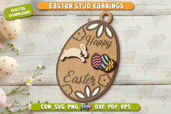 Easter Stud Earrings Laser Cut | Accessories | Happy Easter Product Image 1