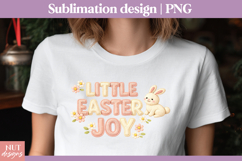 Little Easter joy Stitched Easter quotes Faux embroidery Product Image 1