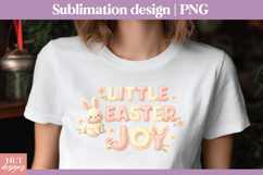 Little Easter joy Stitched Easter quotes Faux embroidery Product Image 1