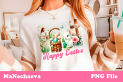 Vintage Easter Brush Stroke Sublimation | Coquette Christian Product Image 1