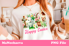 Vintage Easter Brush Stroke Sublimation | Coquette Christian Product Image 1