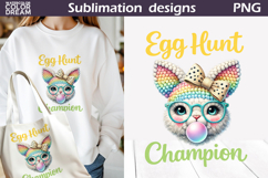 Cute Animals Easter Bundle | Bunny Eggs Sublimation Product Image 23