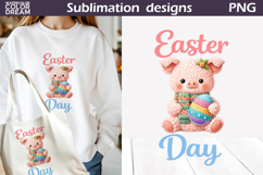 Cute Animals Easter Bundle | Bunny Eggs Sublimation Product Image 27