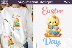 Cute Animals Easter | Chicken Egg Sublimation Product Image 1