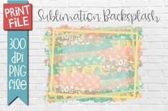 Easter Sublimation Backsplash Mixed Spring Pattern