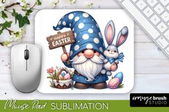 Easter Sublimation Mousepad - Easter Bunny Gnome Mouse Pad