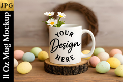 Easter Sublimation Mug Mockup 