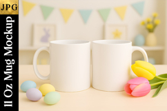 Easter Sublimation Mug Mockup  