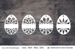 Easter gift tags for cutting, Easter egg mandala Product Image 4