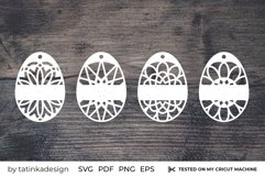 Easter gift tags for cutting, Easter egg mandala Product Image 3