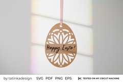 Easter gift tags for cutting, Easter egg mandala Product Image 2
