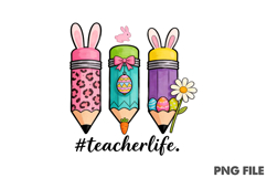 Easter Teacher Pencil PNG Product Image 1