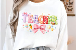 Easter Teacher Png, Happy Easter Png Product Image 1