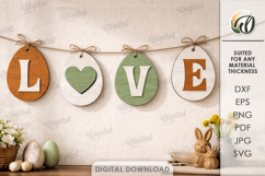 Easter Tiered Tray Decor Laser Cut. Banner SVG Product Image 1