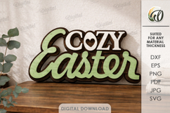 Easter Tiered Tray Decor Laser Cut. Easter Wall Decor SVG Product Image 1